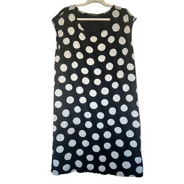 Gudrun Sjöden Womens Black & White Polka Dot Dres… - image 1