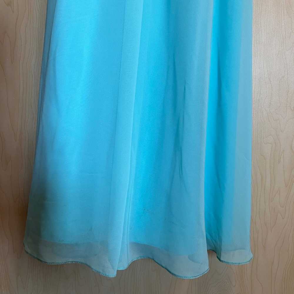 Azazie Ginger Bridesmaid Dress (color-Caribbean) - image 3