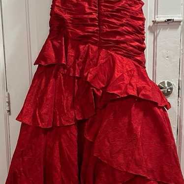 Tony Bowls Red Prom Pageant Evening Gown - Size 8… - image 1