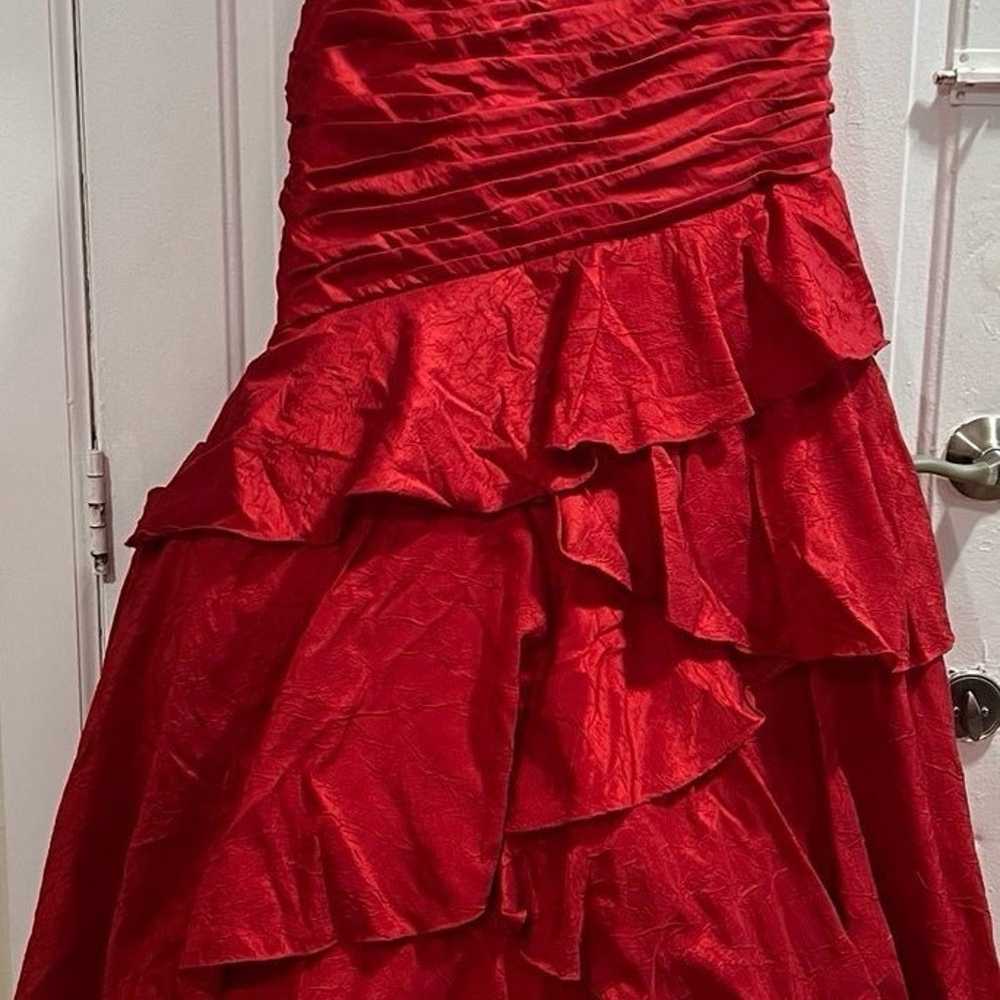 Tony Bowls Red Prom Pageant Evening Gown - Size 8… - image 2