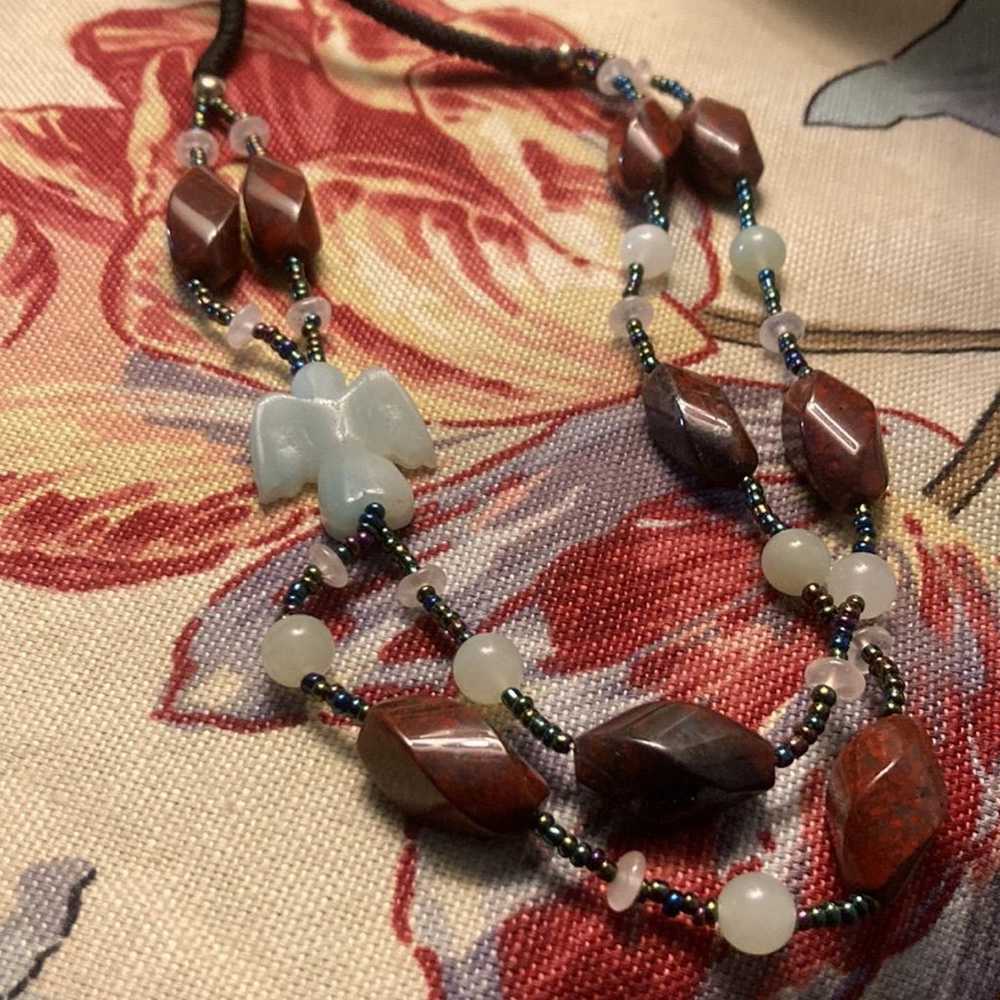 Necklace w/ semi precious stones - image 1