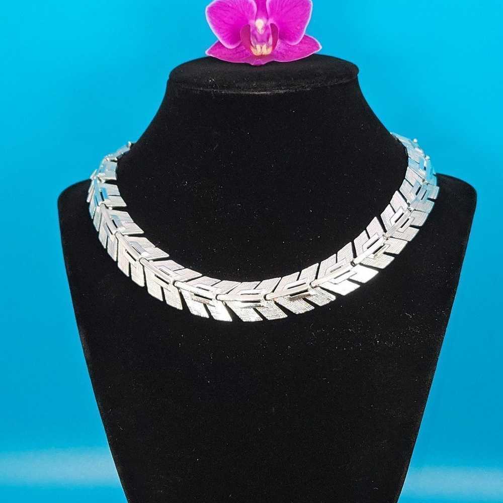 Rhapsody Silver choker link necklace arrows - image 3