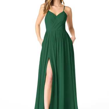 Azazie Dark Green Bridesmaid Dress- Cora