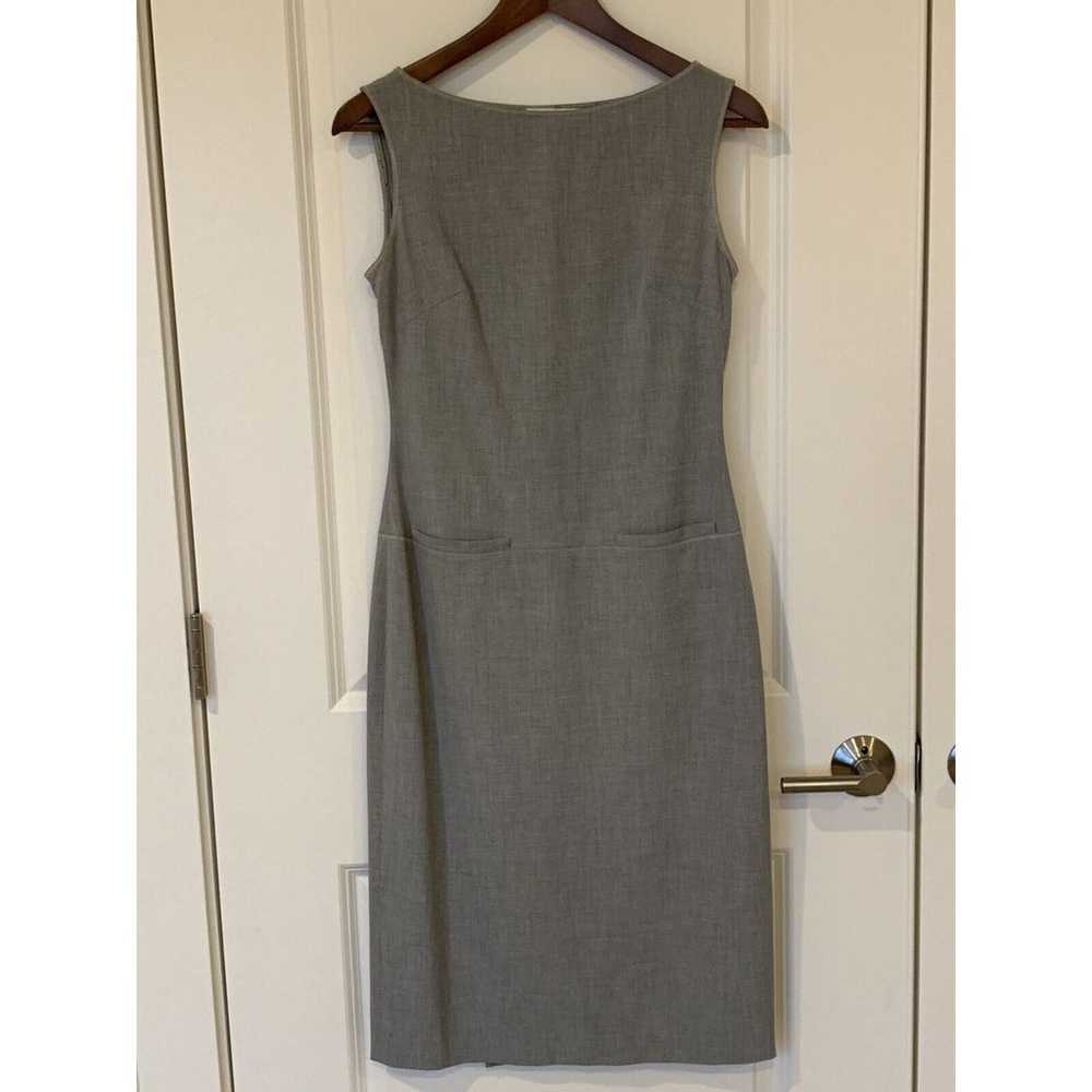 Tahari Womens Gray Sleeveless Suit Dress Light Si… - image 1