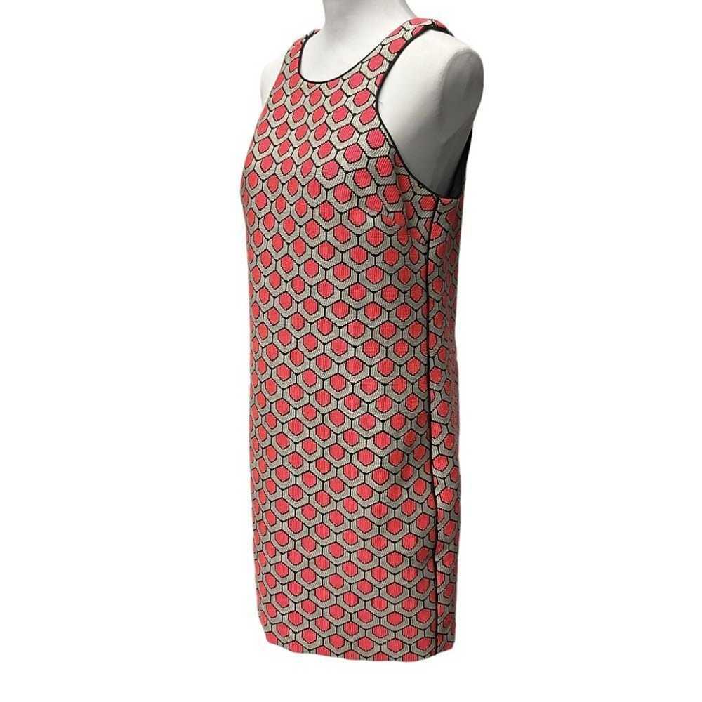 Trina Turk Mini Shift Dress Coral Pink Geometric … - image 3