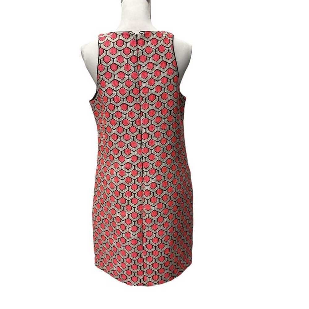 Trina Turk Mini Shift Dress Coral Pink Geometric … - image 5