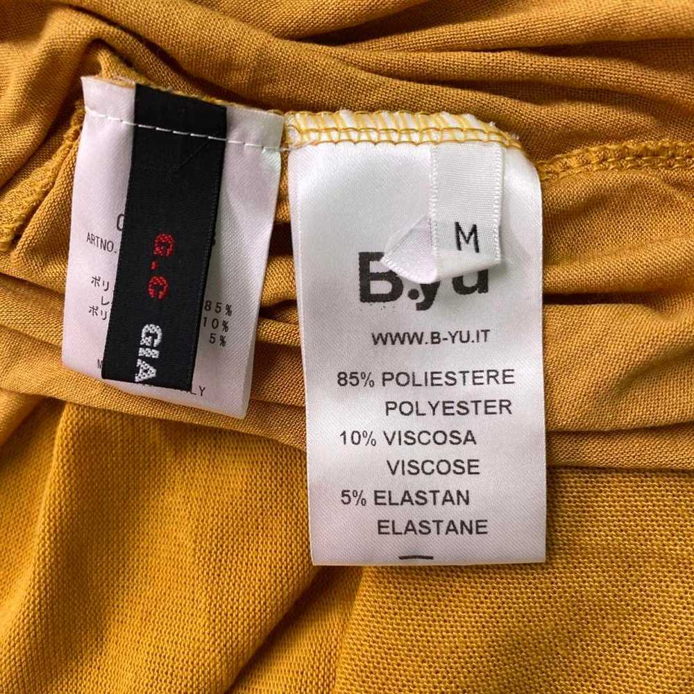 i550◯ Byu Italian-made mustard knit one-piece wit… - image 11