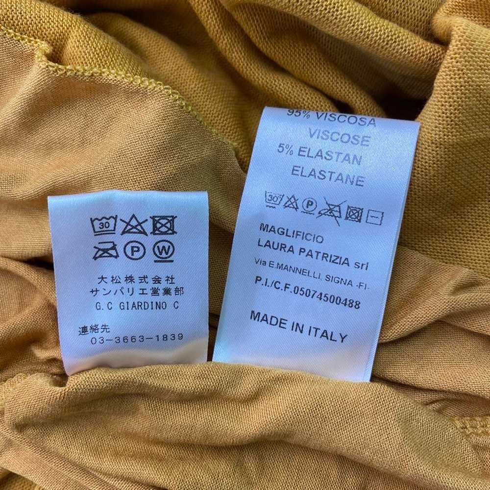 i550◯ Byu Italian-made mustard knit one-piece wit… - image 12