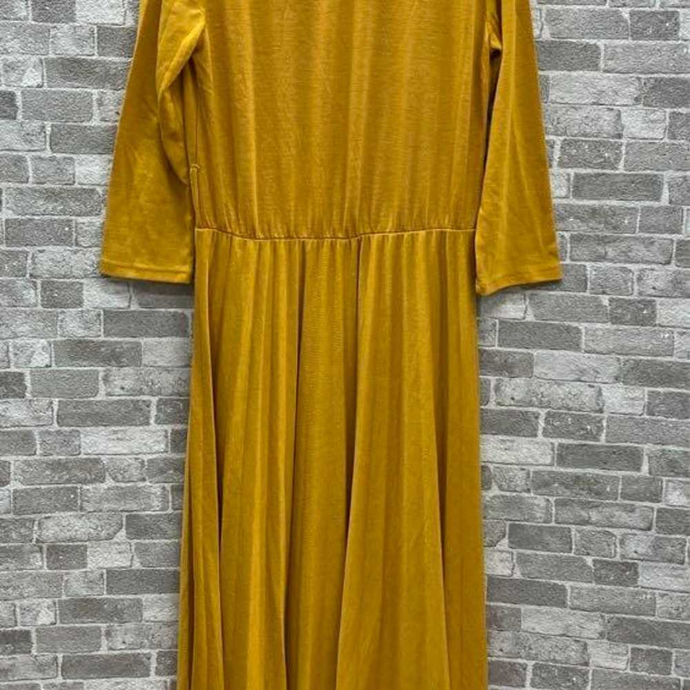 i550◯ Byu Italian-made mustard knit one-piece wit… - image 2