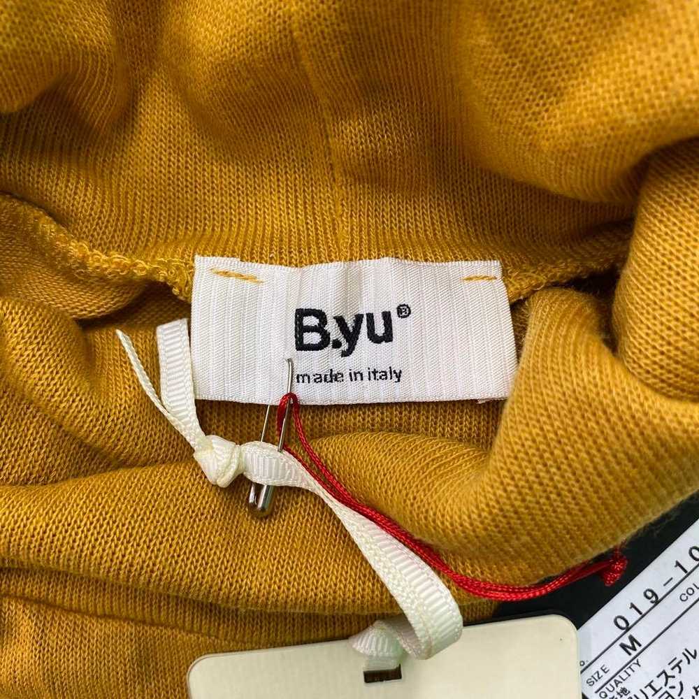 i550◯ Byu Italian-made mustard knit one-piece wit… - image 4