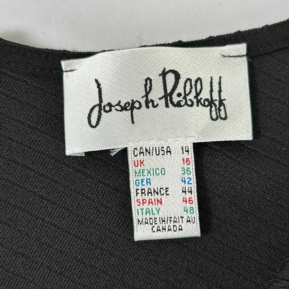 Joseph Ribkoff Dress Size 14 Black Chevron Print … - image 5