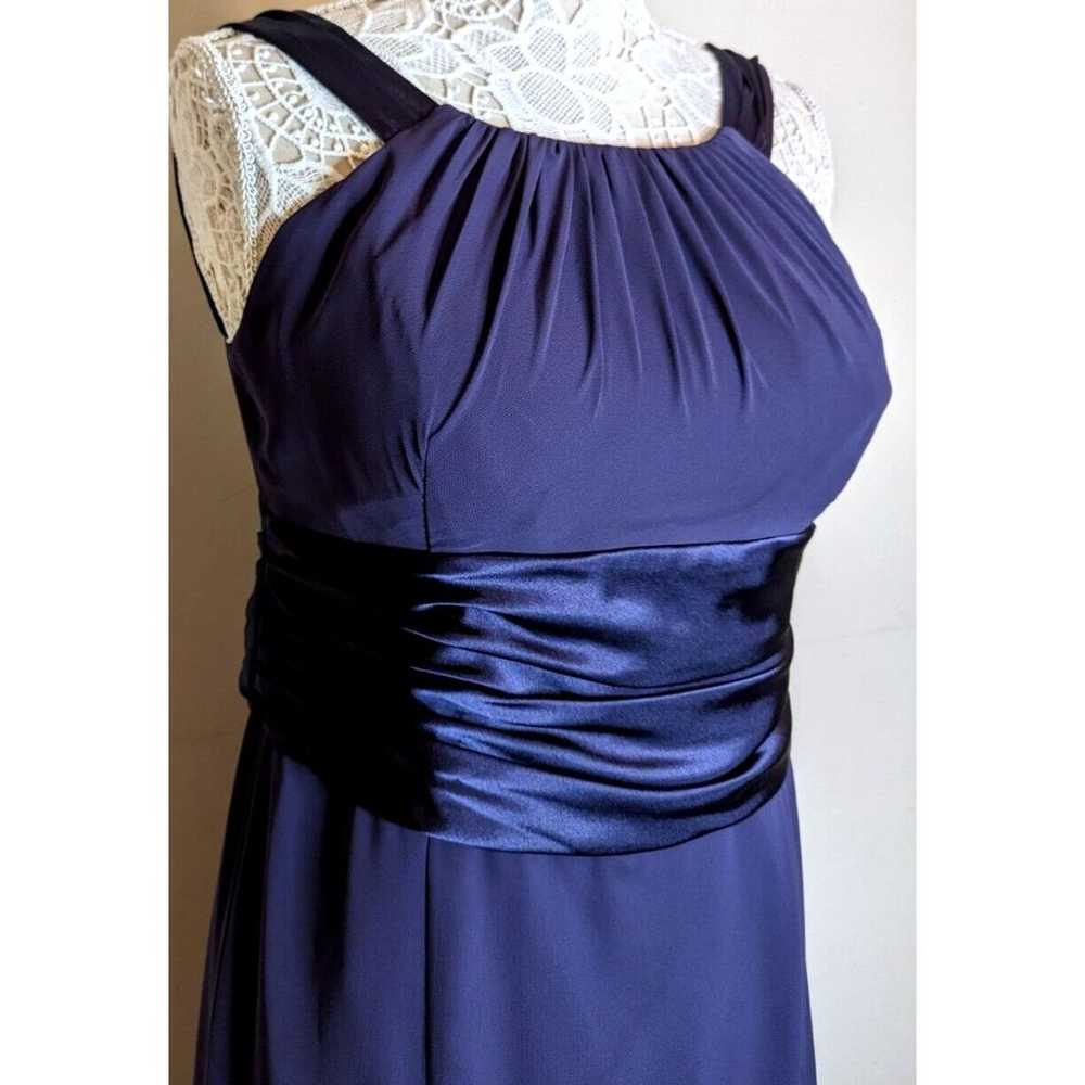 Davids Bridal Formal Dress Navy Long Sleeveless P… - image 4