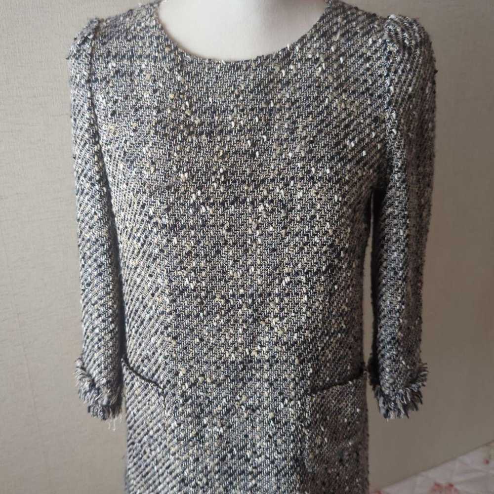 【Excellent Condition】TO BE CHIC Tweed Knee-Length… - image 2