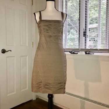 BCBGMaxAzria tiered mini dress w/ pickups