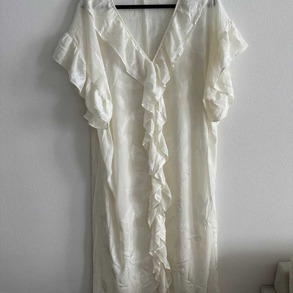 Flounced Kaftan M/L Cream - image 2