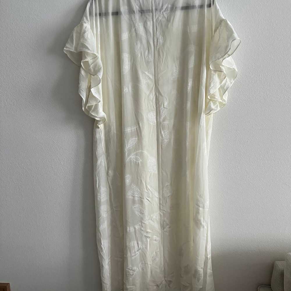 Flounced Kaftan M/L Cream - image 6