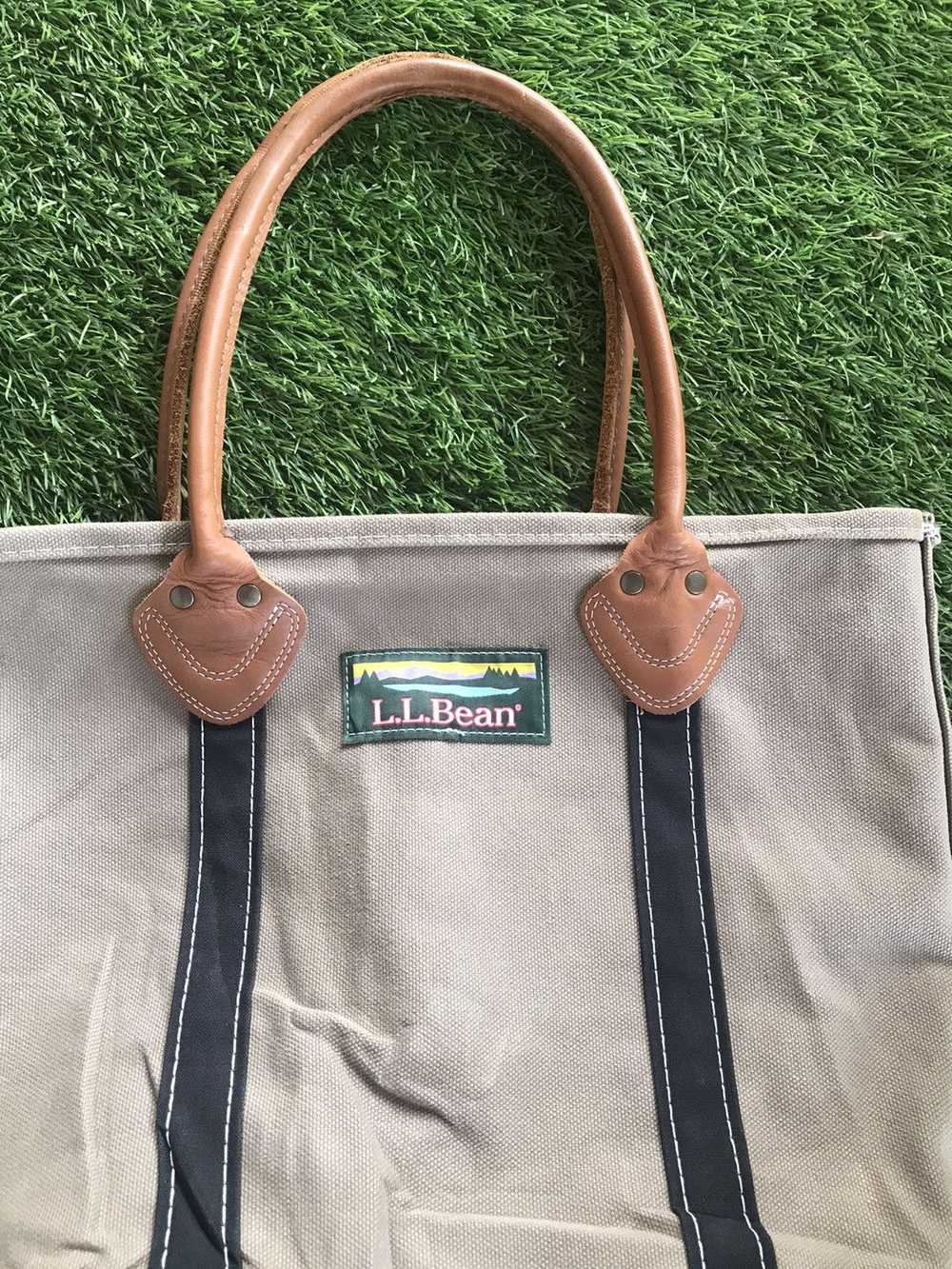 L.L. Bean vintage L L BEAN canvas tote bag - image 2