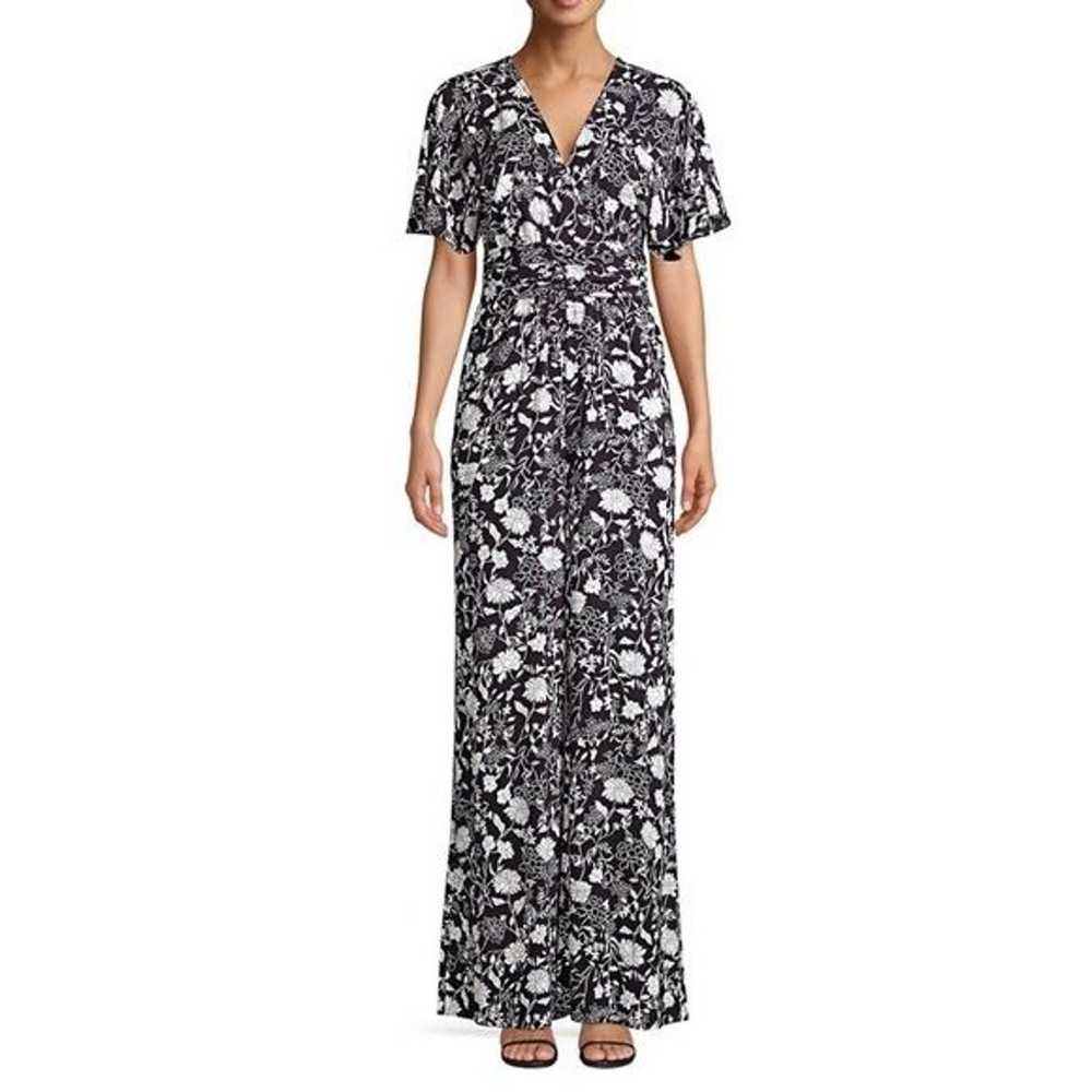 Likely Nellie Jumpsuit Navy and White Ruffled Fla… - image 2