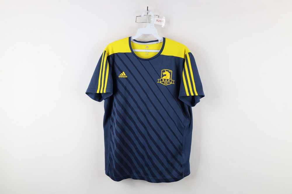 Adidas × Vintage Adidas Boston Marathon Striped S… - image 1