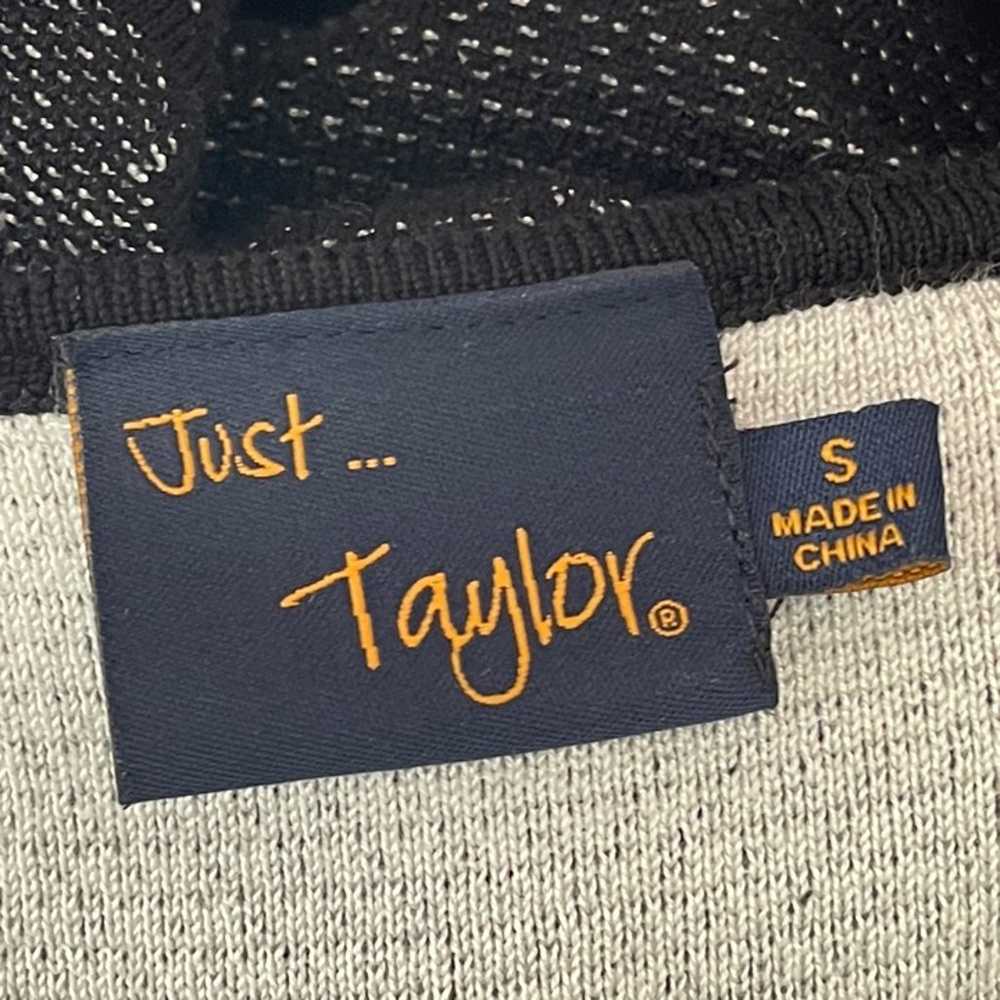 Just Taylor Size Small Woman's Black White Detail… - image 7