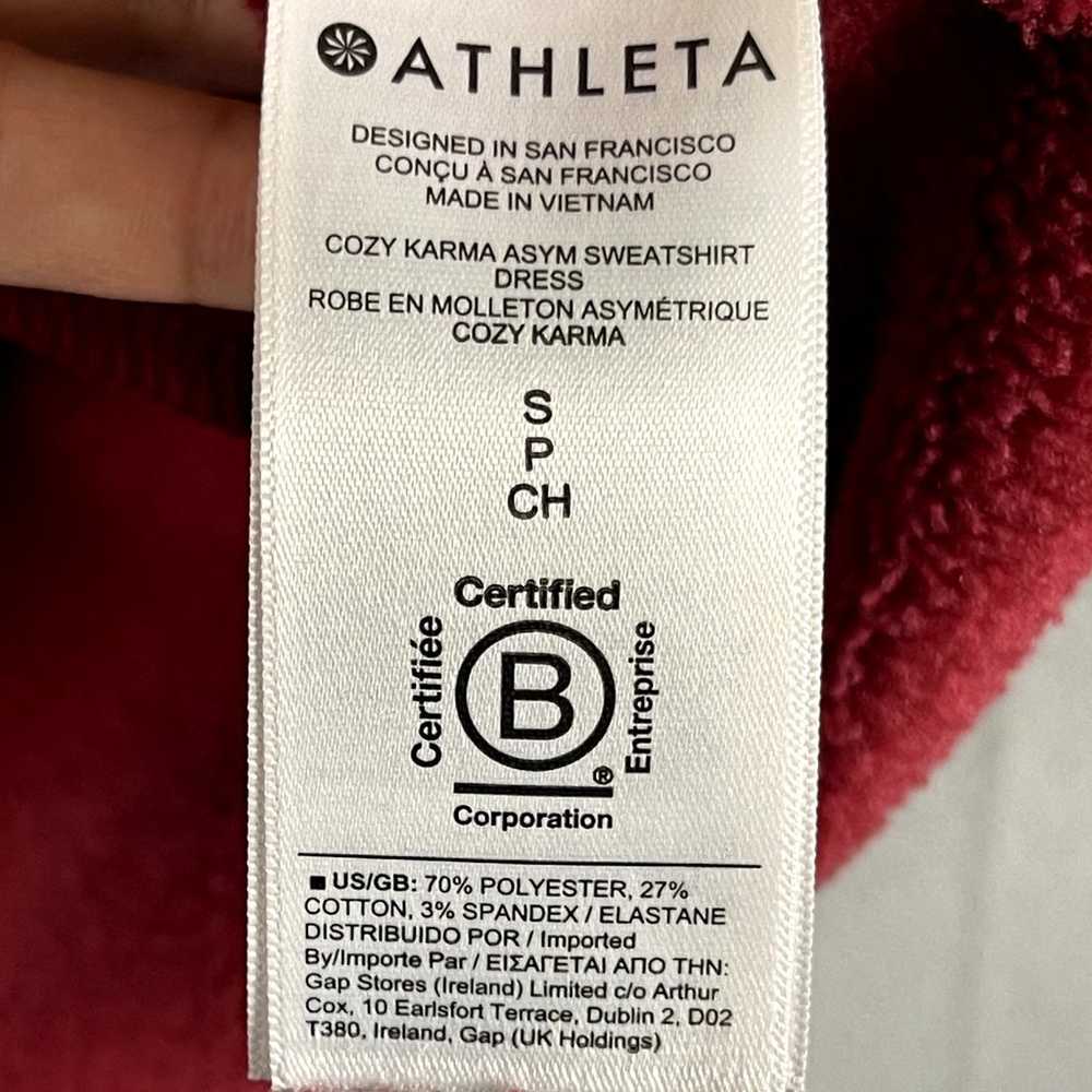 Athleta Cozy Karma Asym Sweatshirt Dress Womens S… - image 7