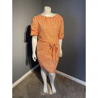 Orange And White Fashion Dress Size Medium Tennes… - image 1