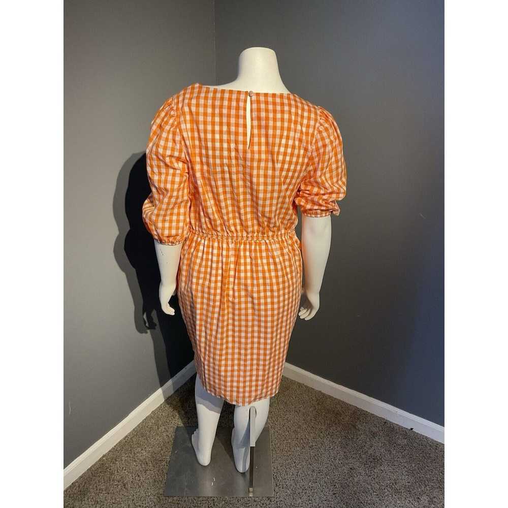 Orange And White Fashion Dress Size Medium Tennes… - image 3