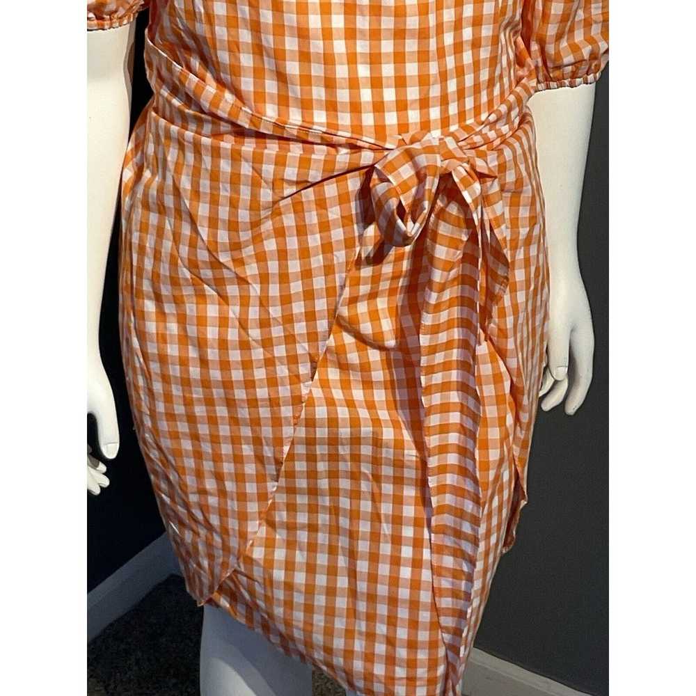 Orange And White Fashion Dress Size Medium Tennes… - image 4