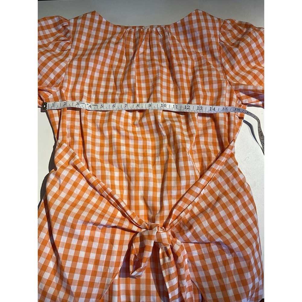 Orange And White Fashion Dress Size Medium Tennes… - image 8