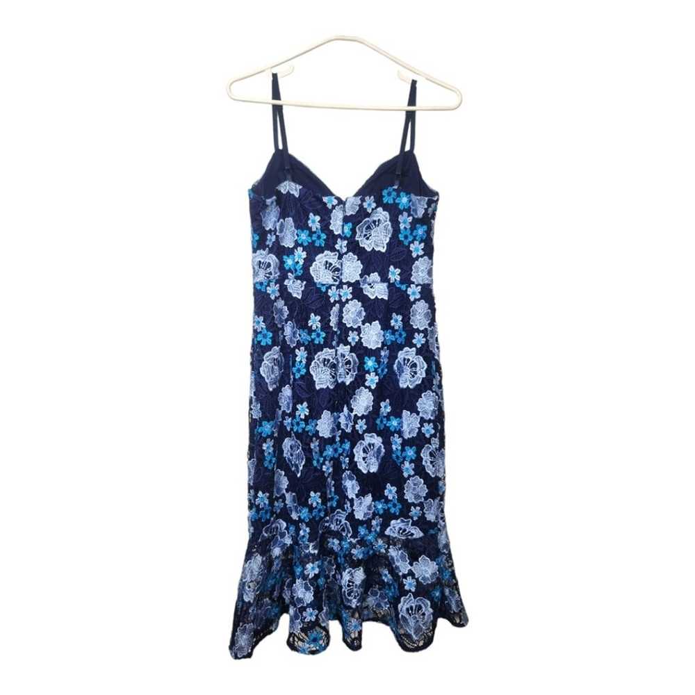 GUESS Floral Laced Sleeveless Blue Midi Slip Dres… - image 7