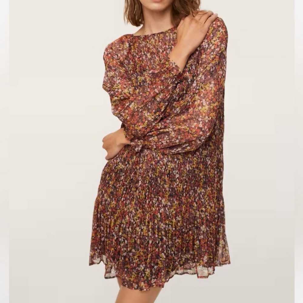 MANGO Textured Flowy Dress, Size S/4 - image 2