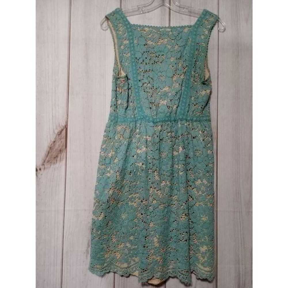 Chelsea & Violet Dress Ladies Medium Blue Lace Sl… - image 2