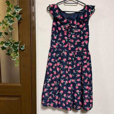 PEYTON PLACE Fruit Print One-Piece Dress M - image 1