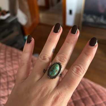 Turquoise sterling silver ring