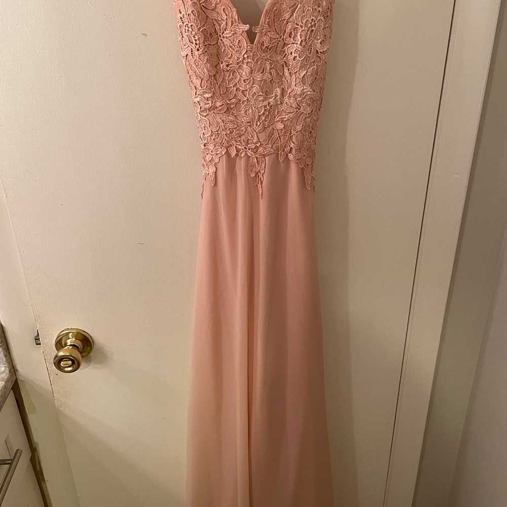 Lulus light pink bridesmaids dress size medium - image 1