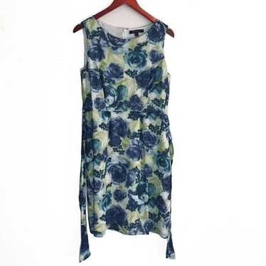 BROOKS BROTHERS Silk Sleeveless Watercolor Floral… - image 1