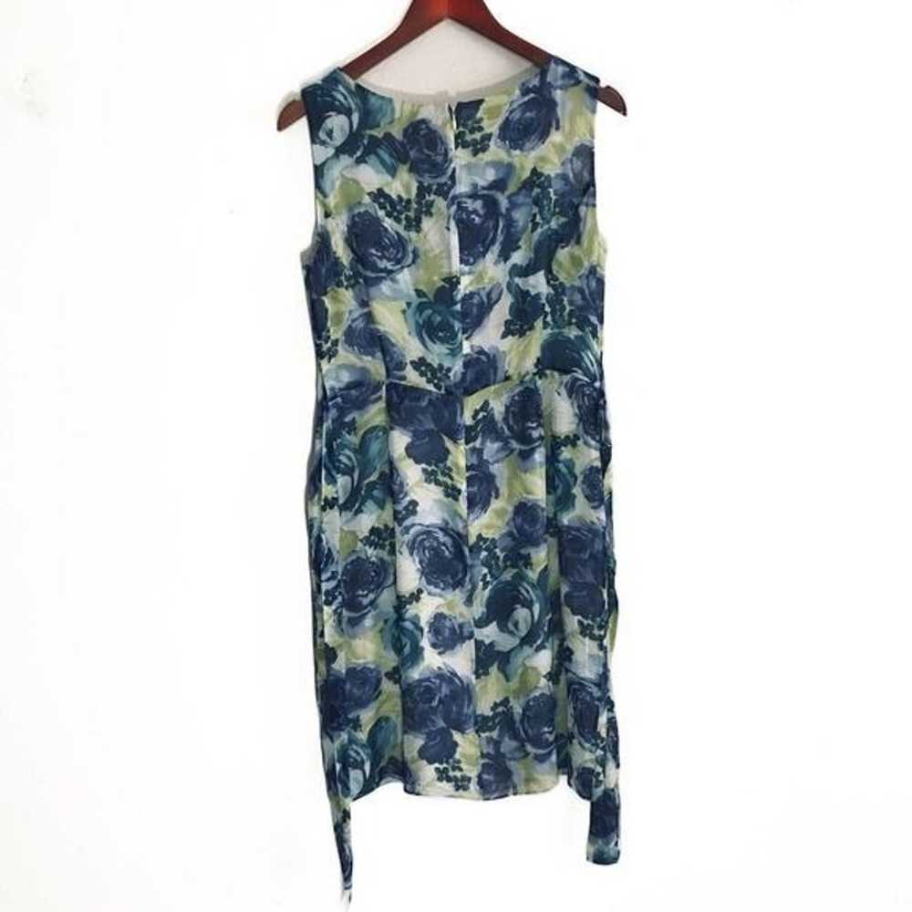 BROOKS BROTHERS Silk Sleeveless Watercolor Floral… - image 2