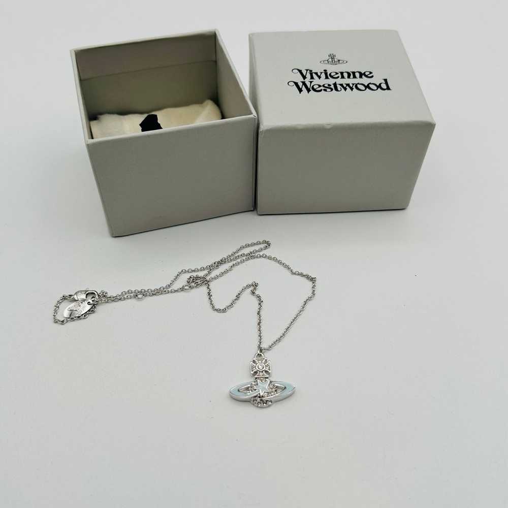 Vivienne Westwood Necklace blue Enamel - image 1