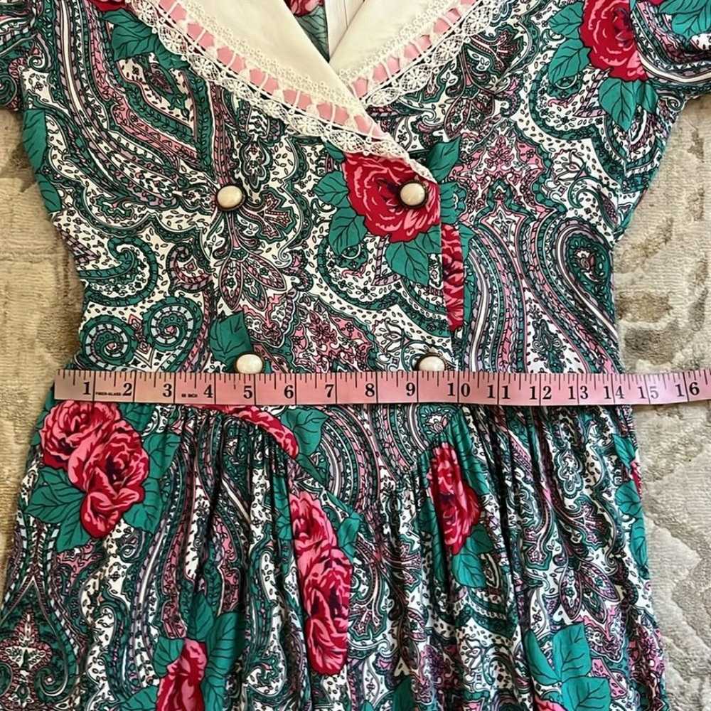 Vintage 80’s 90’s floral paisley prairie cottage … - image 9