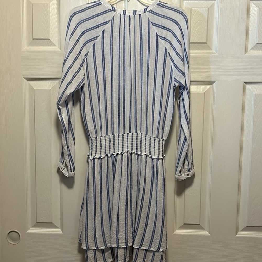 Rails Jasmine Linen-Blend Shirt Dress Blue Villa … - image 3