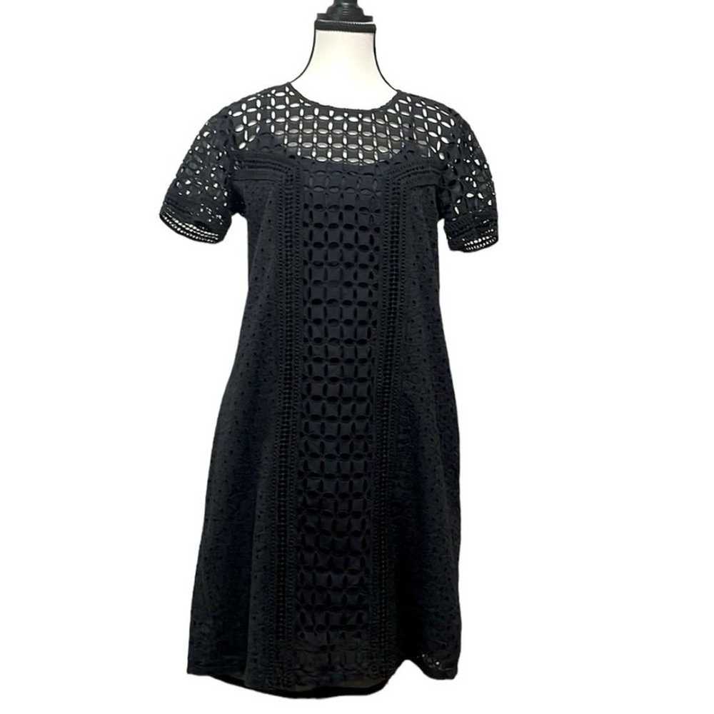 Sundance Eyelet Black Dress - Size 6 - image 1