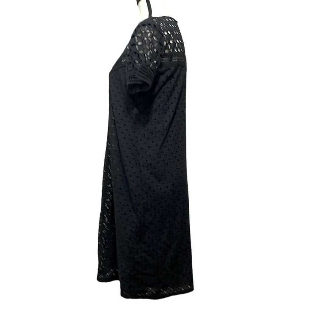 Sundance Eyelet Black Dress - Size 6 - image 3