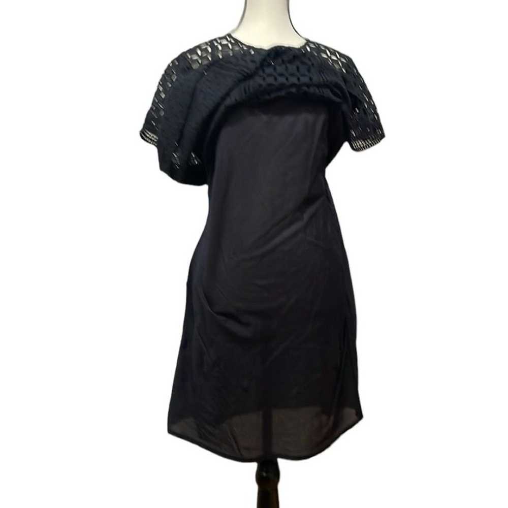 Sundance Eyelet Black Dress - Size 6 - image 6