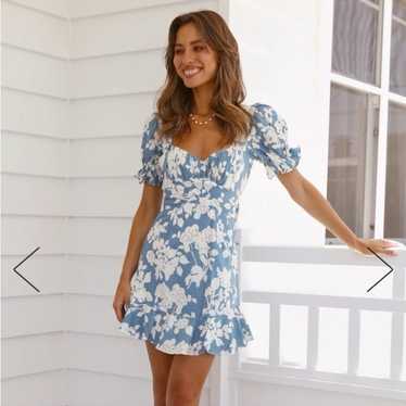 Hello Molly Blue and White Dress