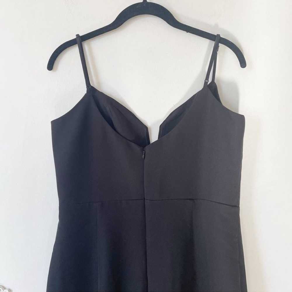 Bardot Kristen Black Strappy Peplum Dress Size 8 - image 7