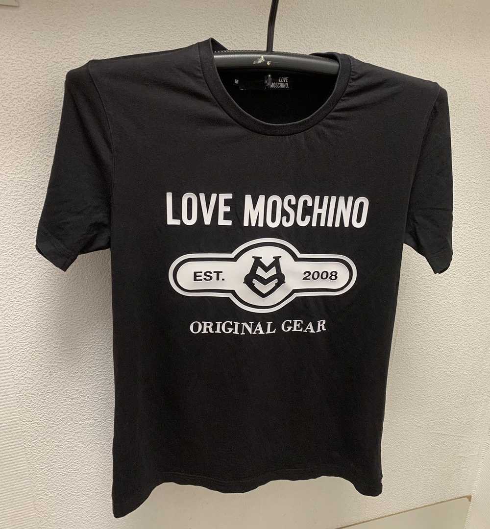 Moschino Love Moschino big logo black t-shirt M s… - image 1