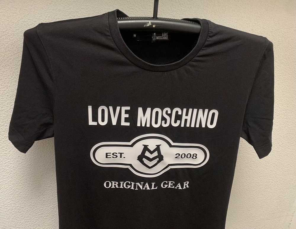 Moschino Love Moschino big logo black t-shirt M s… - image 3