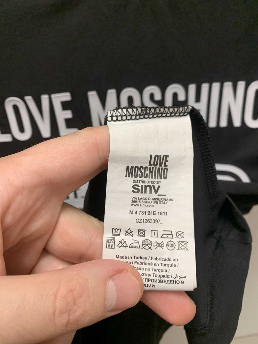 Moschino Love Moschino big logo black t-shirt M s… - image 4