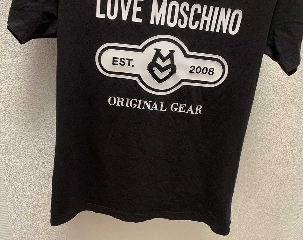 Moschino Love Moschino big logo black t-shirt M s… - image 6