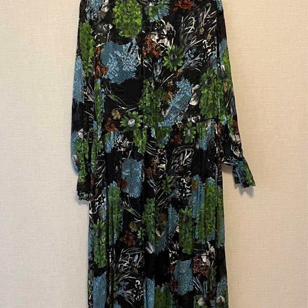 【ZARA】Sheer Floral Dress - image 1